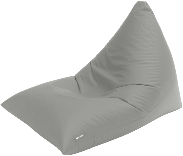 Green Bean® Sitzsack 'Triangle' 150x100x100cm mit 220 Liter EPS-Perlenfüllung - waschbarer Bezug - hellgrau