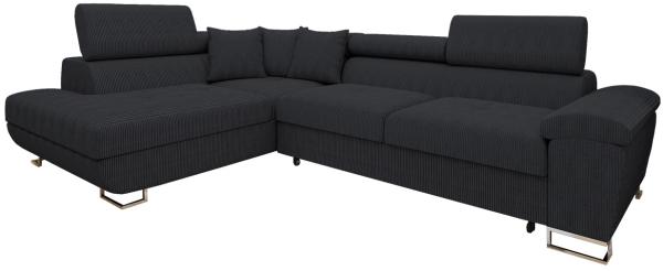 Ecksofa Cotere Cord (Farbe: Poso 135, Seite: Links)