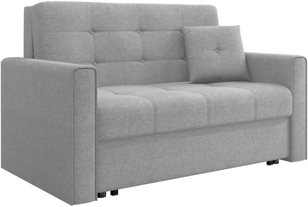 Mirjan24 'Victor Lux II' Sofa, mit Schlaffunktion und Bettkasten, Grau, 85 x 98 x 133 cm