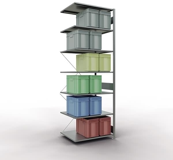 Schulte Regal MULTIplus150 12587 Anbau 3.000x1.000x800mm 7 Böden verzi