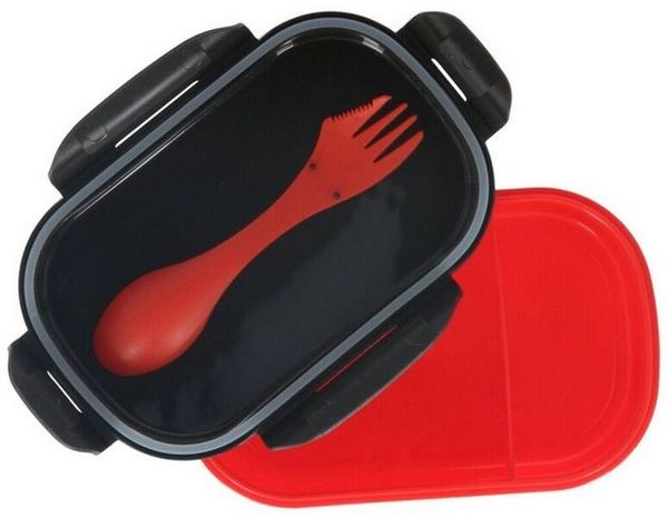 POKÉMON Lunchbox Pokemon Lunchbox mit Besteck Brotbox Vielseitige Pausenbox, 100% Polypropylen, (1-tlg)