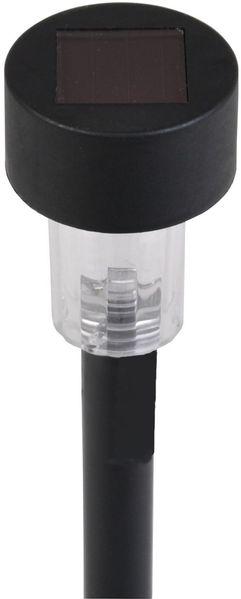 Solarleuchte + Erdspieß Kunststoff schwarz LED-Lampe Wegbeleuchtung Gartenlampe Bild 2