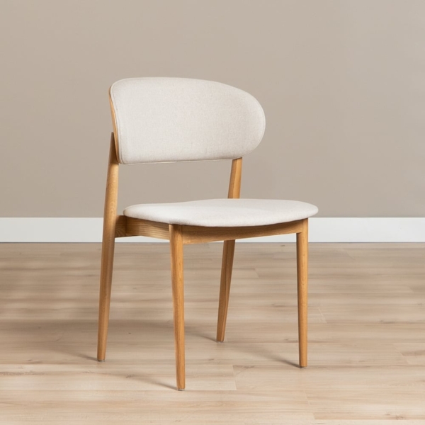 Bronx71 Esszimmerstuhl Bohdi Eiche Natur / off white