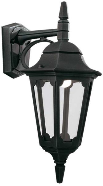 Außenleuchte, Wandlampe, Laterne, ALU-Druckguss Glas, H 48 cm