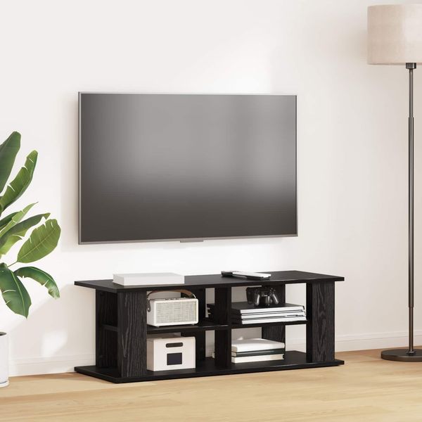 vidaXL TV-Ständer Schwarz Eichen-Optik 96 x 35 x 33,5 cm 8000397