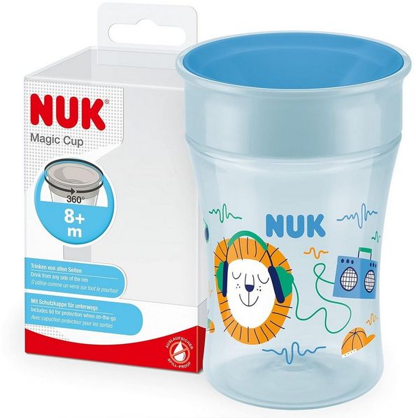 NUK Trinklernbecher Magic Cup 360°-Trinkrand 230ml blau