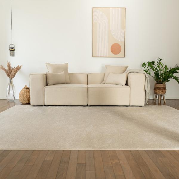 HOME DELUXE Modulares Sofa VERONA S - 240x120 cm Beige