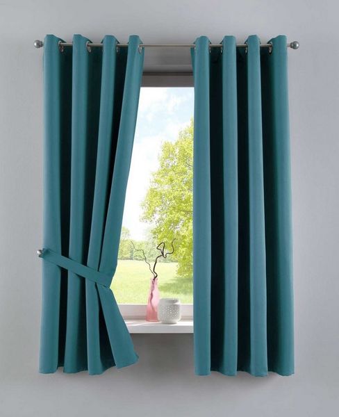 Gardinenbox Verdunkelungsvorhang (2 St), Ösen, verdunkelnd, Polyester, »NewYork« Thermo-Gardinen Blackout 201920600-2