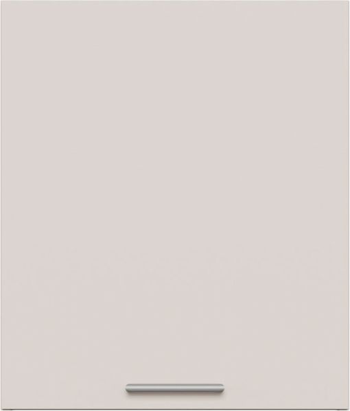 Forte WASHCAB 60 70, moderner Badezimmerhängeschrank, 1-türig, Schrank zur Aufbewahrung von Putz- und Waschutensilien, Holzwerkstoff, Kaschmir Beige, 49,8 cm breit x 58,5 cm hoch x 67,4 cm tief