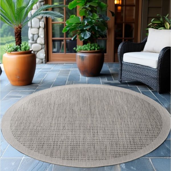 Ayyildiz Teppiche Outdoorteppich GIZA 1410, rund, Höhe: 3 mm, In- und Outdoor, Wetterfest, Wasserabweisend, robust