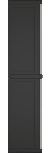 vidaXL Gartenschrank Grau und Schwarz 65x37x165 cm PP 364201 Bild 5