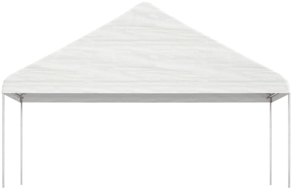 vidaXL Pavillon mit Dach Weiß 5,88x2,23x3,75 m Polyethylen 362639