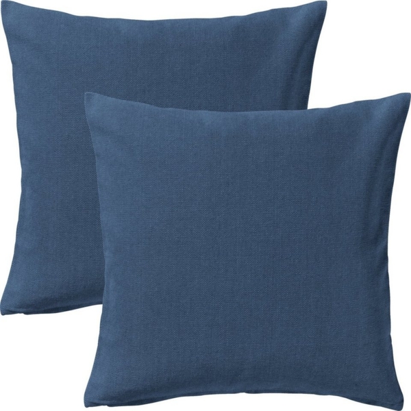 Erwin Müller Kissenbezug Kissenhülle "London" 2er-Pack, (2 Stück), Baumwolle Uni Bild 5