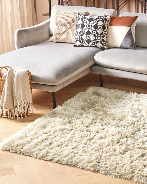 Teppich beige 160x230 cm Shaggy CIDE Bild 3