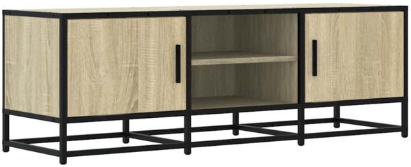 vidaXL TV-Schrank Sonoma-Eiche 120x35x41 cm Holzwerkstoff und Metall 848840