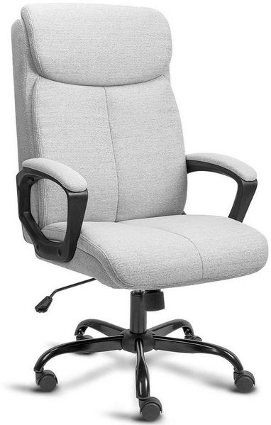 Diyarts Bürostuhl (Ergonomischer Stuhl, komfortabler Arbeitsstuhl), verstellbare Höhe- und Wippfunktion, robustes Metallgestell