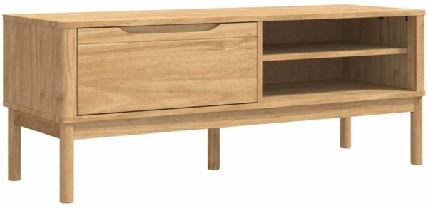 vidaXL Flurbank Wachsbraun 115 x 40 x 45 cm Massivholz Kiefer 42011243