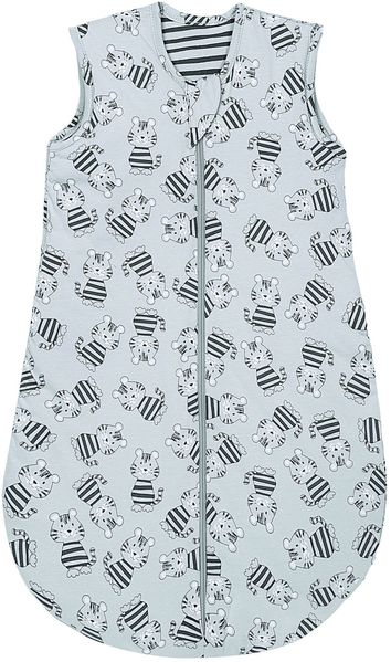 Odenwälder Sommerschlafsack Jersey TOP 110, wild tiger grey, inkl. Stoffwindel