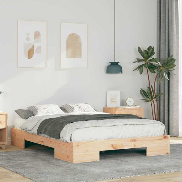 vidaXL Bettgestell Braun 120 x 190 cm 873040