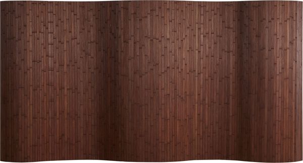 Paravent Raumteiler 145x250 cm Raumtrenner Bambus Dunkelbraun Trennwand Sichtschutz Spanische Wand