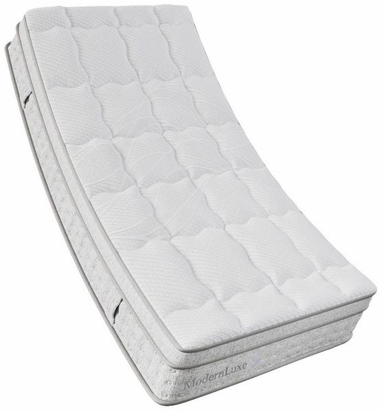 Taschenfederkernmatratze, Flieks, 25 cm hoch, 7-Zonen Federkernmatratze 90x200 cm, ergonomisch, Härtegrad H3