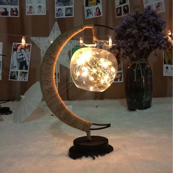 Rosnek LED Nachtlicht LED Dekolicht, Glas Apfel Dekolicht, mit Led Kupferdraht, batteriebetrieben, Blau, Warmes Weiß, Lila, Mehrfarbig, für Haus Weihnachten Ramadan
