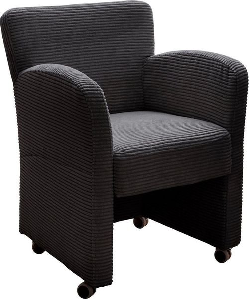 exxpo - sofa fashion Sessel Intenso, Loungesessel, modern, wahlweise in Leder oder Textil, hohe Bodenfreiheit, frei im Raum stellbar, hoher Sitzkomfort