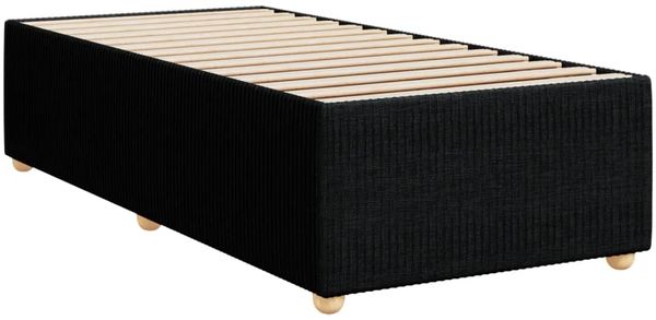 vidaXL Boxspringbett mit Matratze Schwarz 90x190 cm Stoff 3294220 Bild 10