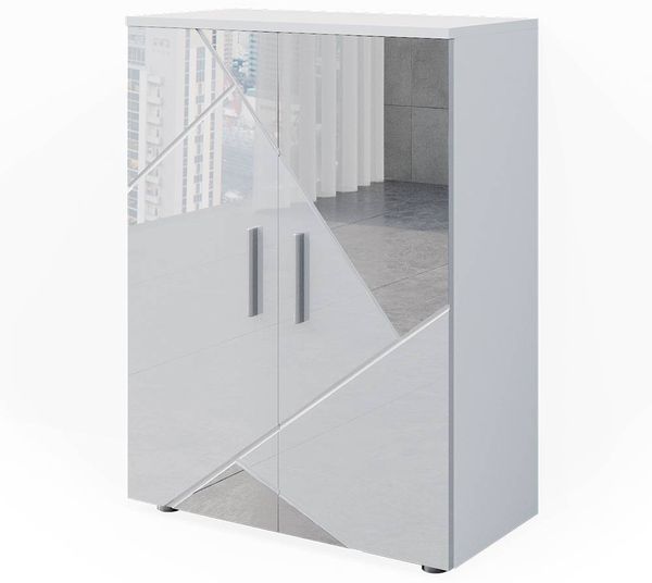 Vicco 'Irma' Midischrank, Holz, 81 x 30 x 60 cm, Weiß