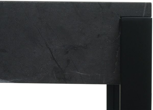Konsolentisch HWC-L53, Telefontisch Arbeitstisch Beistelltisch Ablagetisch, Metall 80x100x54cm ~ Marmor-Optik grau Bild 5