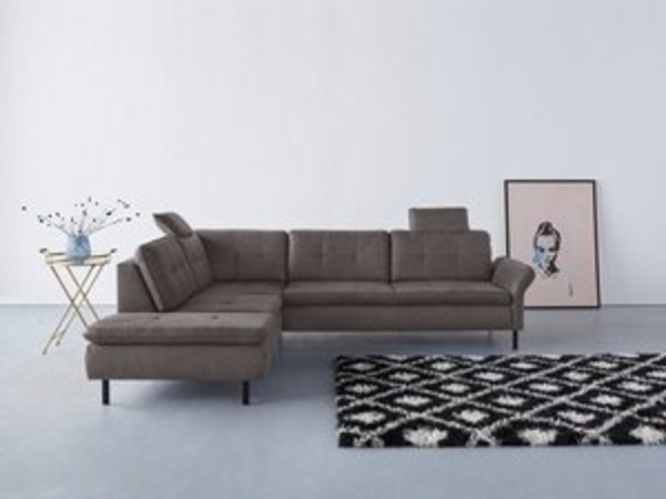 INOSIGN Ecksofa Birkholm L-Form, Armlehnverstellung, auch in Easy Clean Bezug - mit Wasser zu reinigen Bild 6