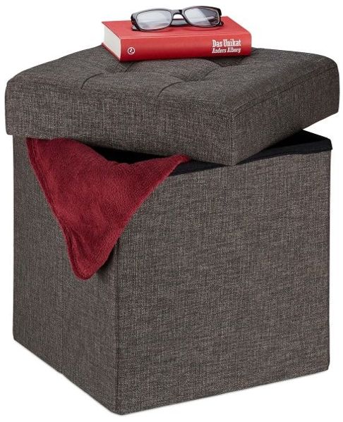 Relaxdays Sitzhocker mit Stauraum