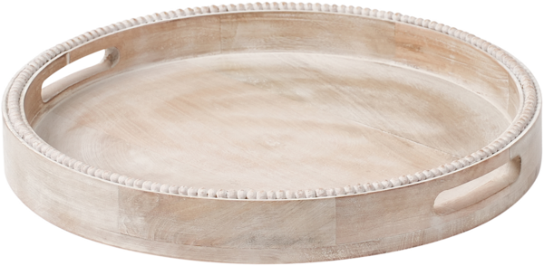 Serviertablett DAMANHUR Mango Holz Hellbraun