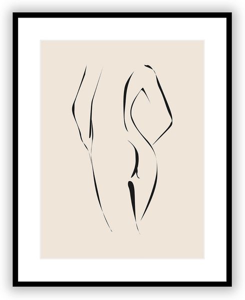 Dekoria Bild Nude Line III 40x 50 cm