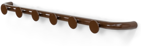 Spinder RETRO 6 Wandkapstok: Stahl, Retro-Stil, Chocolate Brown