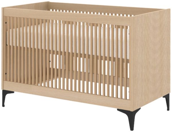 Kidsmill Levi Babybett Eiche Natur 60 x 120 cm Bei - Material: MDF - Babypark. de
