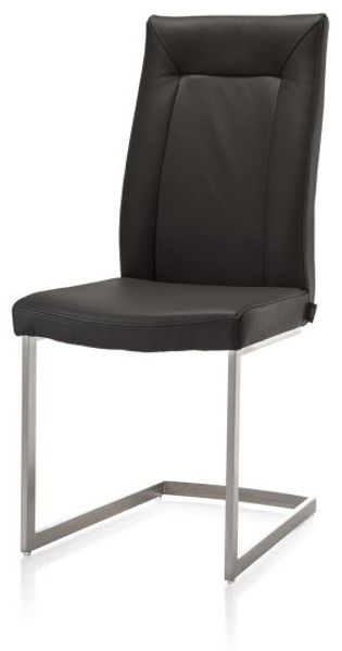 2er Set MALVINO Esszimmerstuhl schwarz
