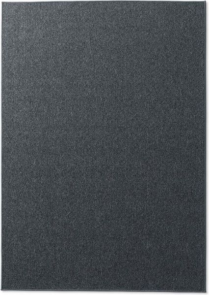 TaraCarpet Teppich Kurzflor-Teppich Joy Flachgewebe Schlingenteppich, rechteckig, Höhe: 4 mm, Flachflor Kurzflor uni anthr Wohnzimmer Schlafzimmer Esszimmer 080x150