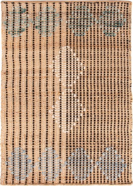 Juteteppich - 90 x 60 cm - dunkelbeige