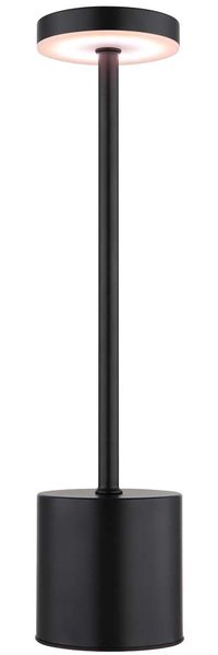 LED Tischleuchte, Metall, schwarz, Touchdimmer, Akku, H 34,3 cm Bild 5
