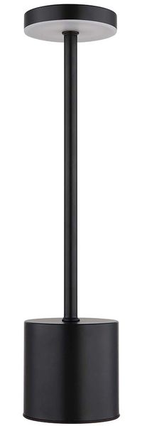LED Tischleuchte, Metall, schwarz, Touchdimmer, Akku, H 34,3 cm Bild 6