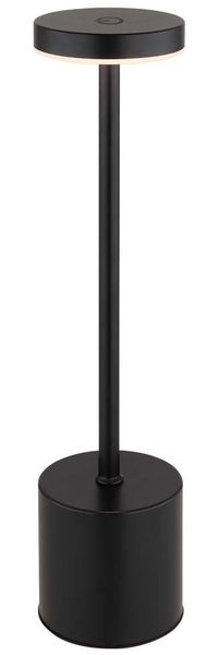 LED Tischleuchte, Metall, schwarz, Touchdimmer, Akku, H 34,3 cm Bild 7