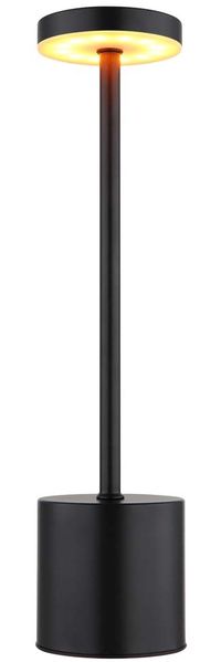 LED Tischleuchte, Metall, schwarz, Touchdimmer, Akku, H 34,3 cm Bild 9