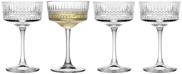 Pasabahce ELYSIA 440436 Champaign Glas Dessertglas 260 ml 4er Set Gläser-Set