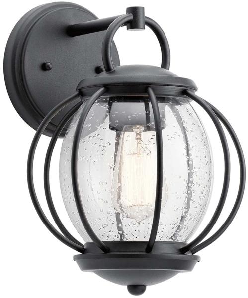 Außenleuchte, Wandlampe, Laterne, Stahl, H 30,7 cm