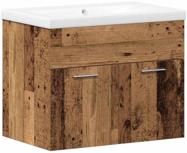 vidaXL Badezimmerschrank mit Schubladen Wandmontiert Holzwerkstoff 3332539