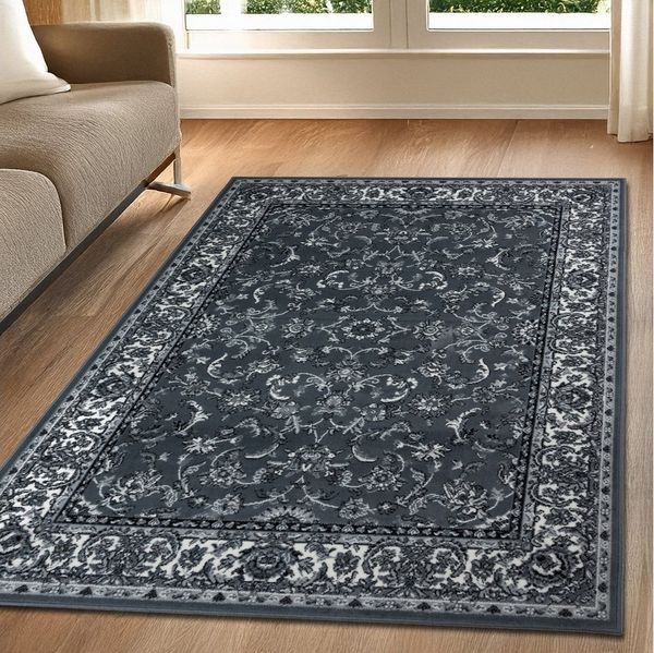 OTTO home Teppich Ezzo, mit Bordüre, Kurzflor, Made in Belgium, rechteckig, Höhe: 7 mm, Orient-Optik, Teppich, Wohnzimmer, Esszimmer, Schlafzimmer