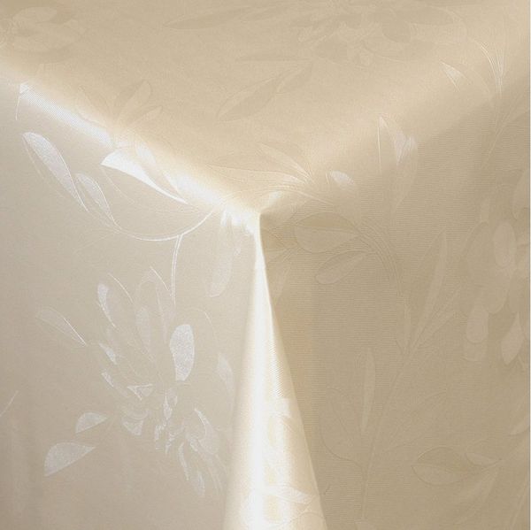 Moderno Tischdecke Wachstuch Tischdecke abwaschbar mit geprägtem Blumenmotiv für Garten, Eckig 100x140 cm