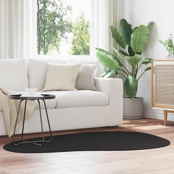 vidaXL Bereichsteppiche HUARTE Schwarz 120 x 170 cm Polyester 4103798