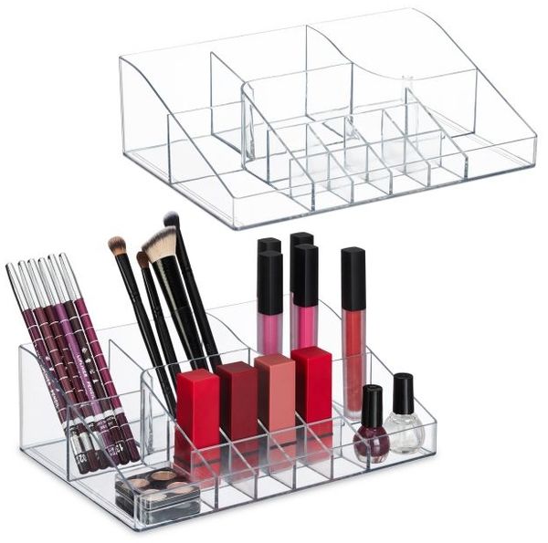 Relaxdays Make Up Organizer 2er Set